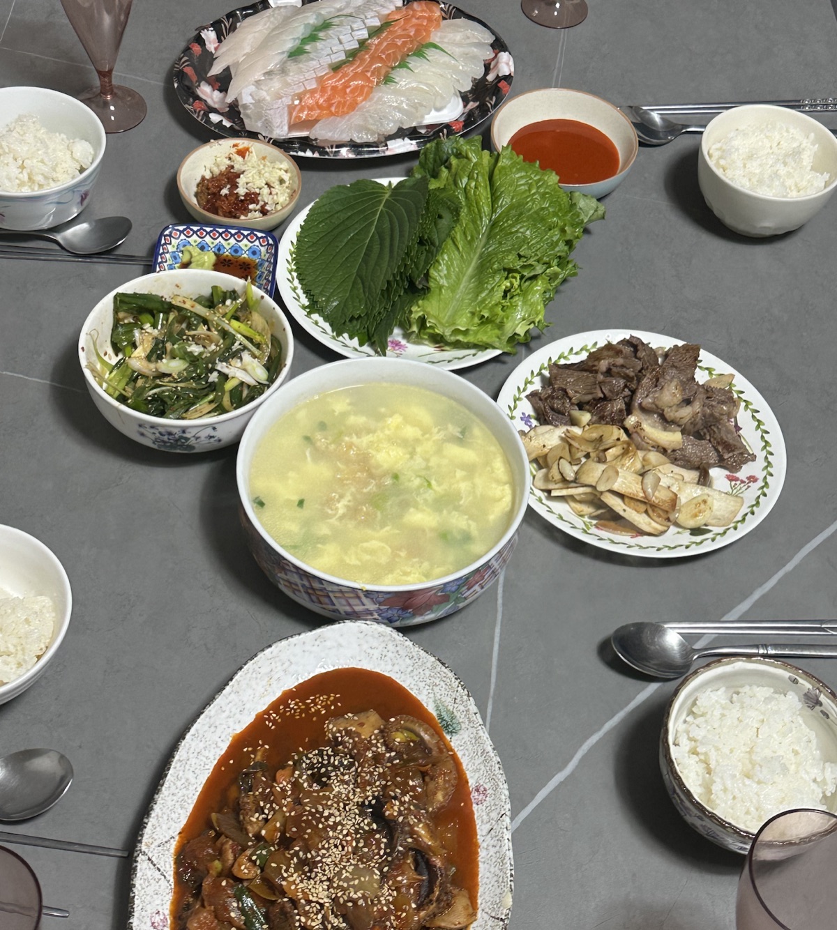 소곡주와 함께하는 저녁 밥상