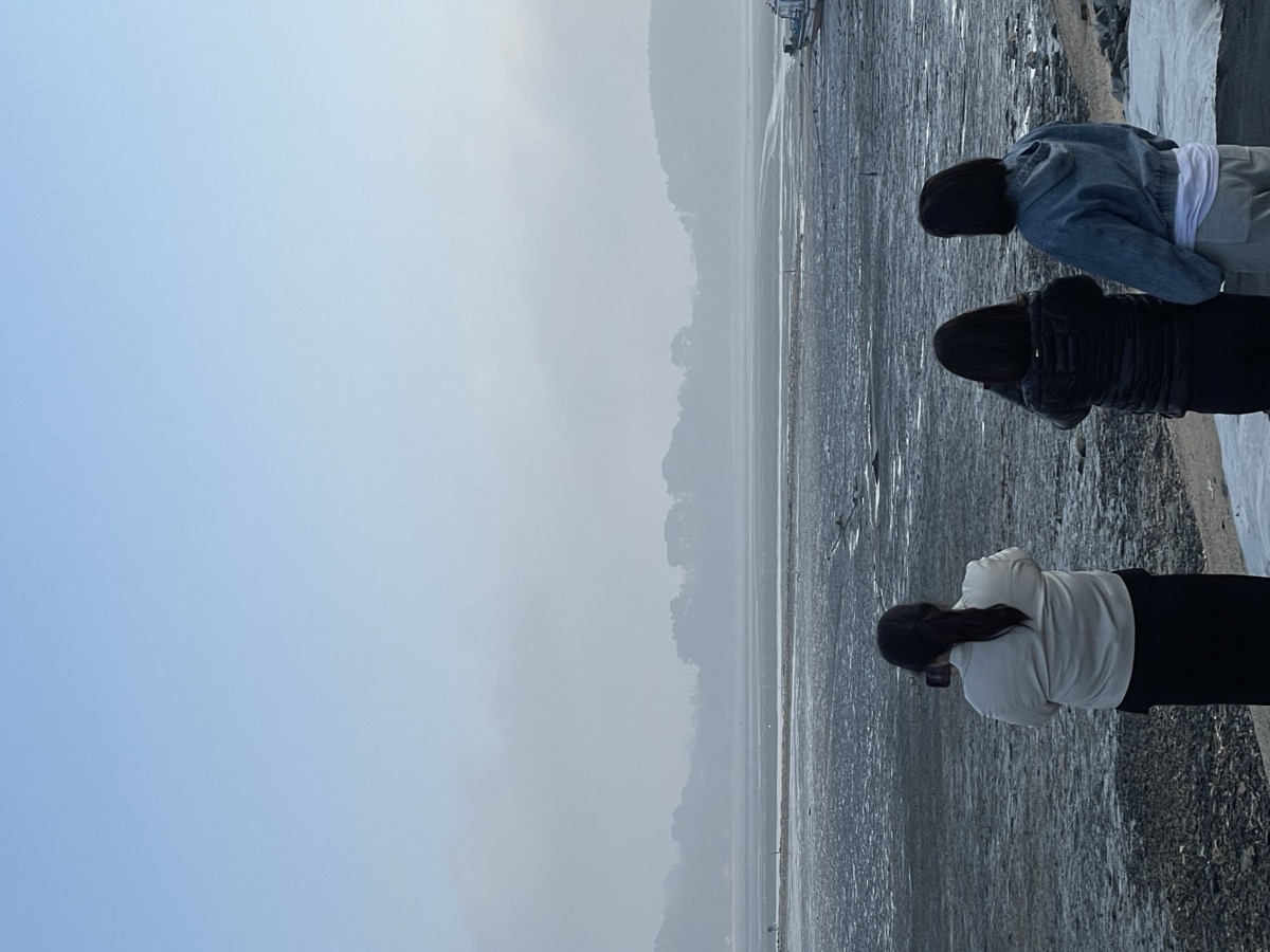 간조 시간의 너른 갯벌